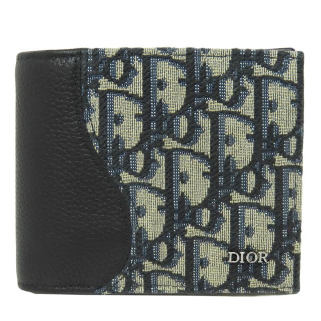 クリスチャンディオール CHRISTIAN DIOR トロッター柄 二つ折り財布（小銭入れあり） 中古_1