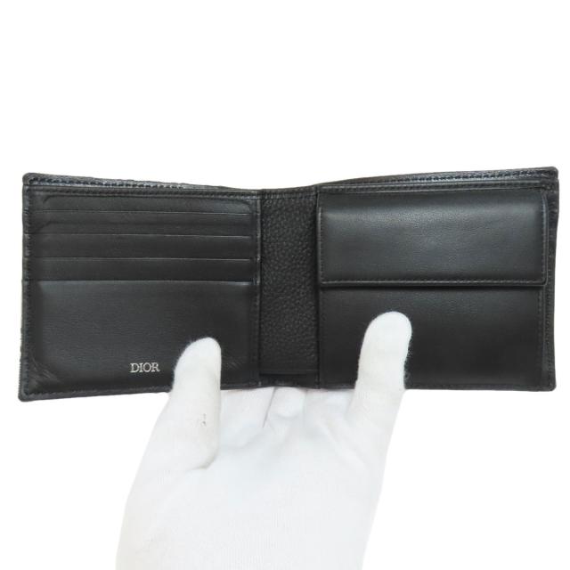 クリスチャンディオール CHRISTIAN DIOR トロッター柄 二つ折り財布（小銭入れあり） 中古_4