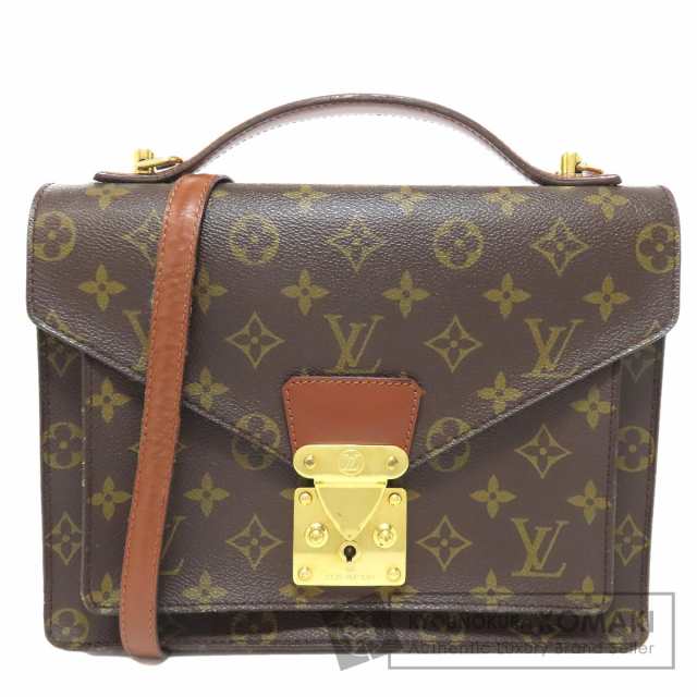 ルイヴィトン LOUIS VUITTON M51185 モンソー ハンドバッグ モノグラムキャンバス レディース 中古