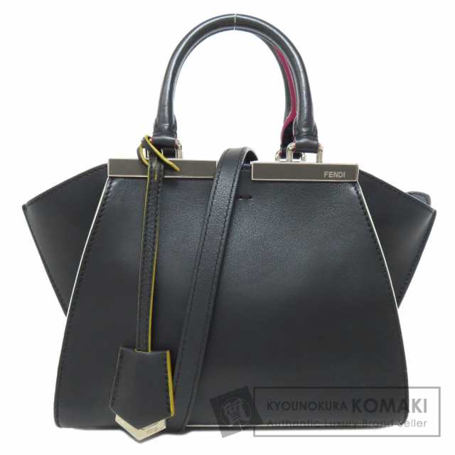 フェンディ FENDI プチトロワジュール ハンドバッグ レザー レディース 中古