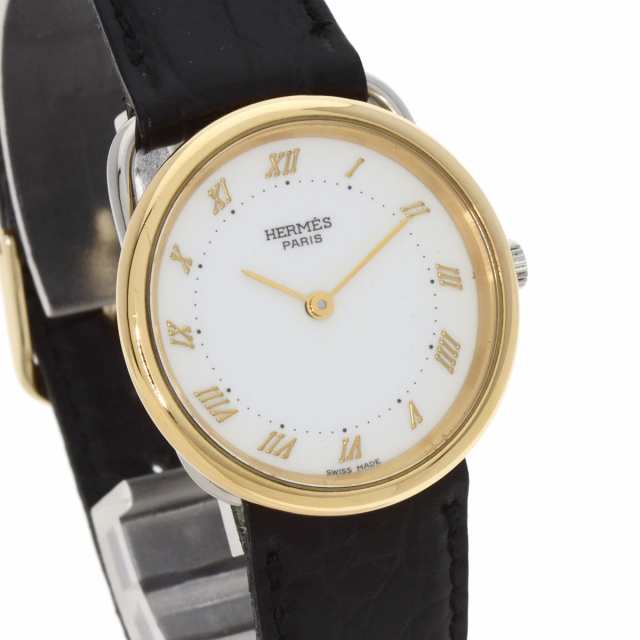 エルメス HERMES  アルソー  腕時計 ステンレススチール 革 GP  レディース  中古の通販は