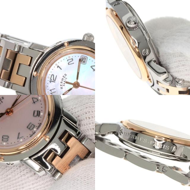 HERMES エルメス CL4.221 クリッパー 新バックル 腕時計 SS SSxPGP