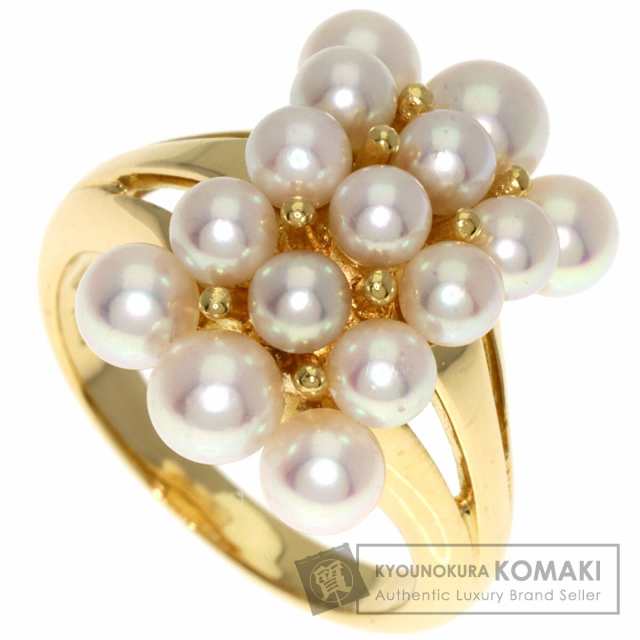 ミキモト MIKIMOTO  パール 真珠  リング・指輪 K18イエローゴールド レディース  中古の通販は 102,880円