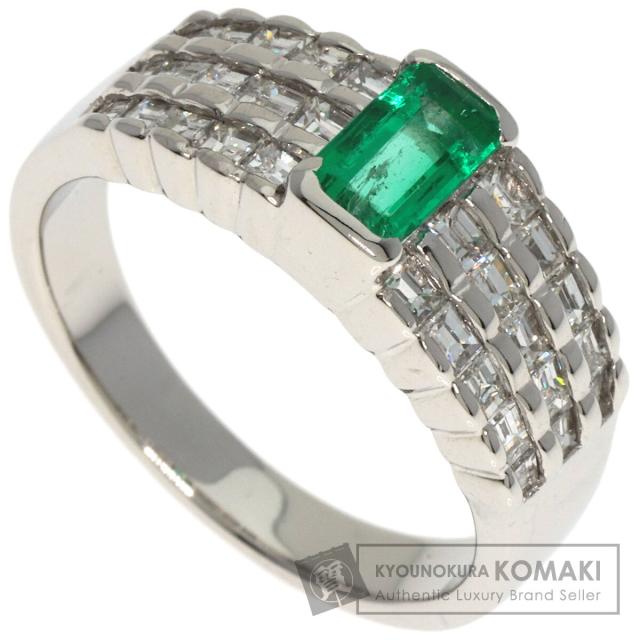 セレクトジュエリー SELECT JEWELRY  エメラルド ダイヤモンド  リング・指輪 プラチナPT900     中古の通販は