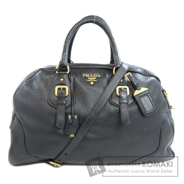 プラダ PRADA  ロゴ金具 2WAY  トートバッグ レザー レディース  中古の通販は