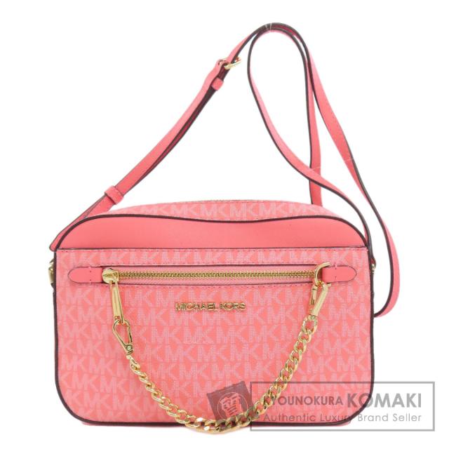 人気定番，得価】 マイケルコース ショルダーバッグ ピンク シグネチャー