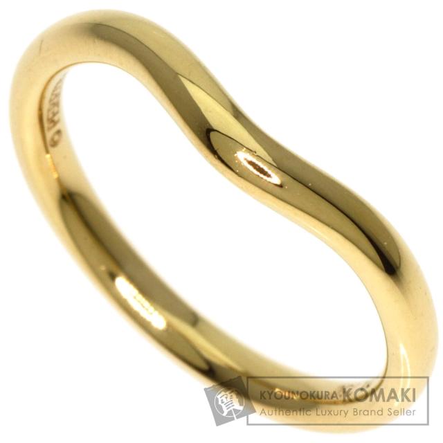 ティファニー TIFFANY&Co. カーブド バンド リング・指輪 K18イエローゴールド レディース 中古