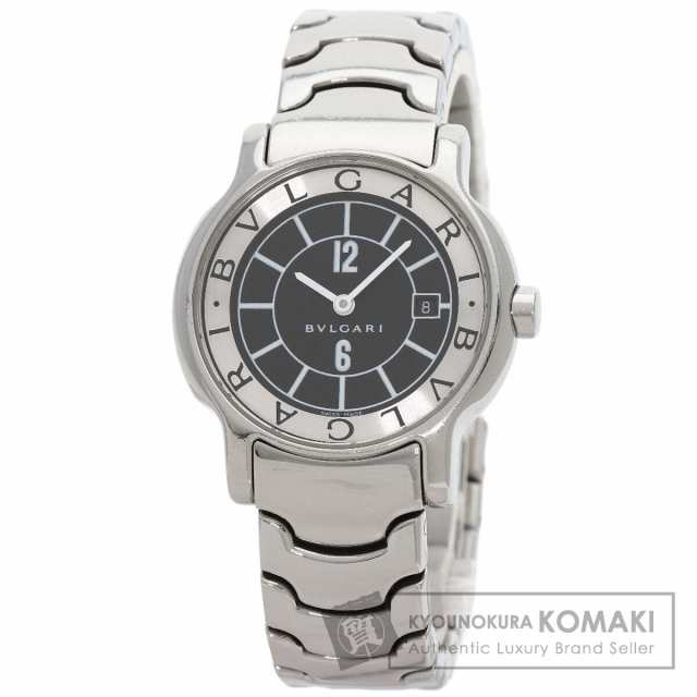 ブルガリ BVLGARI ST29S  ソロテンポ ブラック  腕時計 ステンレススチール SS   レディース  中古の通販は