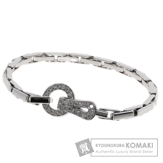 カルティエ CARTIER  アグラフ ダイヤモンド  ブレスレット K18ホワイトゴールド レディース  中古の通販は