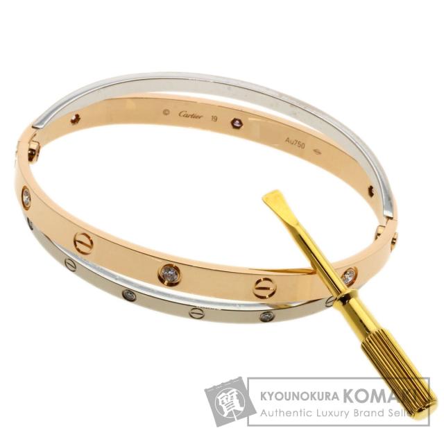 カルティエ CARTIER  ラブブレス ダイヤモンド #19 ドライバー付き  ブレスレット 中古の通販は