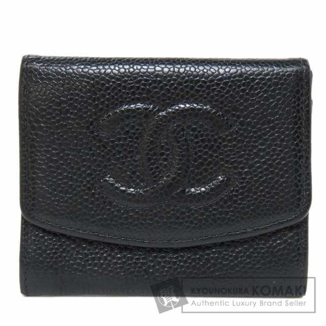 シャネル CHANEL  ココマーク ゴールド金具  コインケース キャビアスキン レディース  中古の通販は