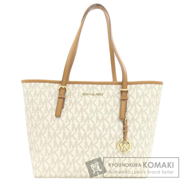 マイケルコース Michael Kors  MKシグネチャー  トートバッグ PVC レディース  中古