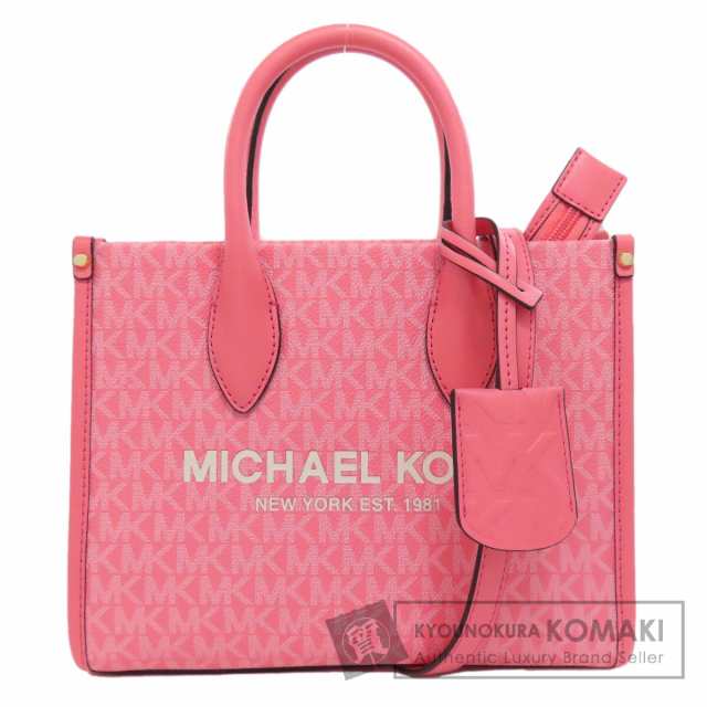MICHAEL KORS グレー/ピンク ハンドバッグ 楽天市場】マイケルコース ロゴ 総柄 ハンドバッグ ショルダー