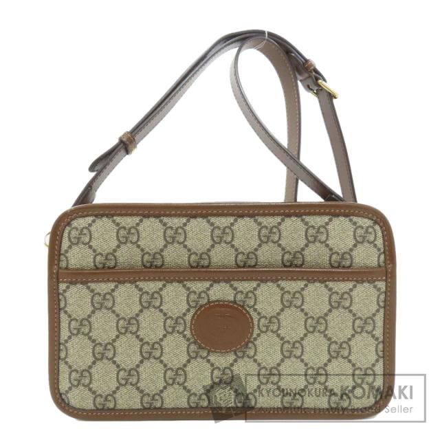 グッチ GUCCI 658572 GGスプリーム ショルダーバッグ PVC レディース 中古