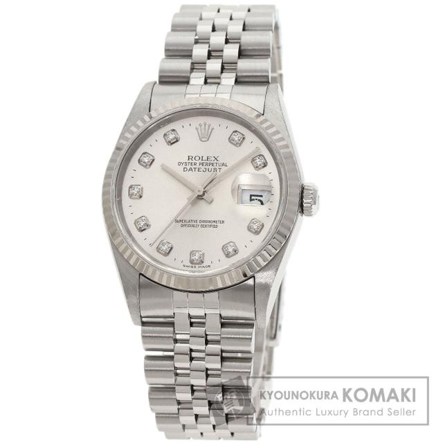 ロレックス ROLEX 16234G デイトジャスト 10P ダイヤモンド 腕時計 ステンレススチール SS 中古 469,860円