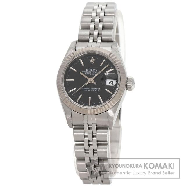 ロレックス ROLEX 79174 デイトジャスト 腕時計 ステンレススチール SS K18WG レディース 中古