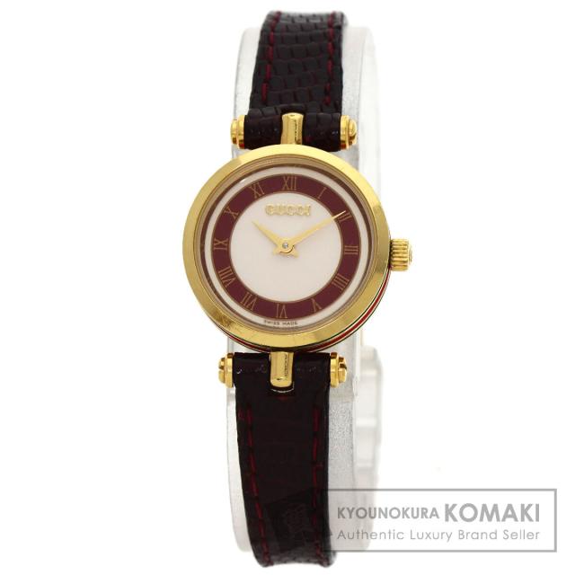 グッチ GUCCI シェリーライン 腕時計 GP リザード レディース 中古