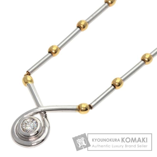 モニッケンダム MONNICKENDAM  1P ダイヤモンド  ネックレス K18ホワイトゴールド レディース  中古の通販は