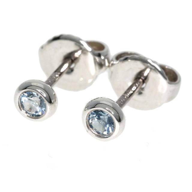 ティファニー TIFFANY&Co. バイザヤード アクアマリン ピアス シルバー