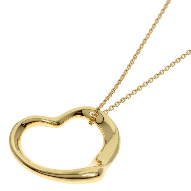 ティファニー TIFFANY&Co. オープンハート ネックレス K18