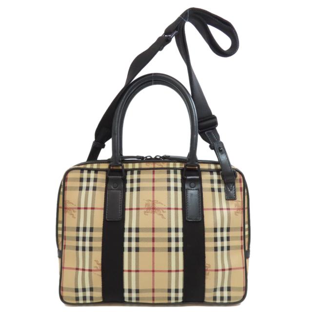 バーバリー BURBERRY ノバチェック 2WAY ビジネスバッグ PVC メンズ 中古
