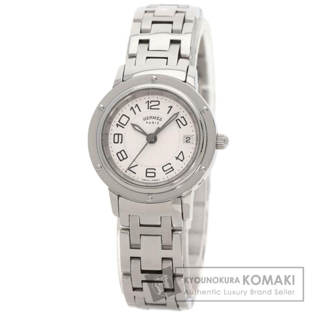エルメス HERMES CP1.210 クリッパー クラシック 腕時計 ステンレススチール SS レディース 中古