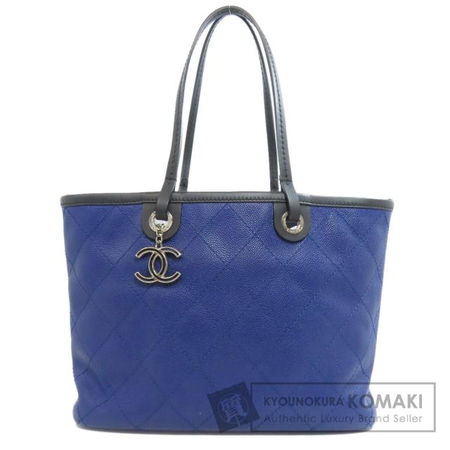 シャネル CHANEL  ワイルドステッチ シルバー金具  トートバッグ キャビアスキン 中古の通販は