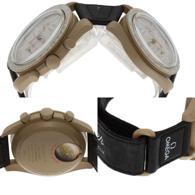 スウォッチ Swatch S033C100 MISSION TO JUPITER スピードマスター オメガ コラボ 腕時計 中古_5