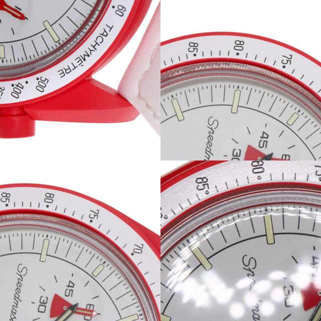 スウォッチ Swatch S033R100 MISSION TO MARS スピードマスター オメガ コラボ 腕時計 セラミック 中古_8
