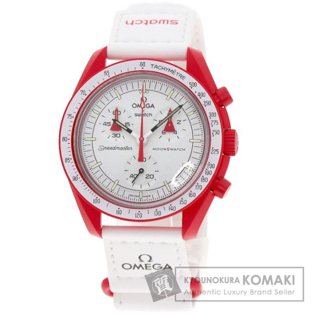 スウォッチ Swatch S033R100 MISSION TO MARS スピードマスター オメガ コラボ 腕時計 セラミック 中古