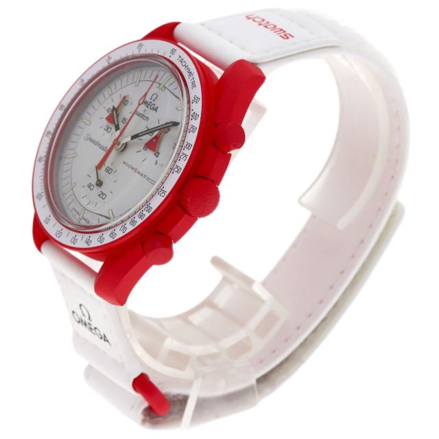スウォッチ Swatch S033R100 MISSION TO MARS スピードマスター オメガ コラボ 腕時計 セラミック 中古_2
