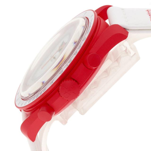 スウォッチ Swatch S033R100 MISSION TO MARS スピードマスター オメガ コラボ 腕時計 セラミック 中古_5
