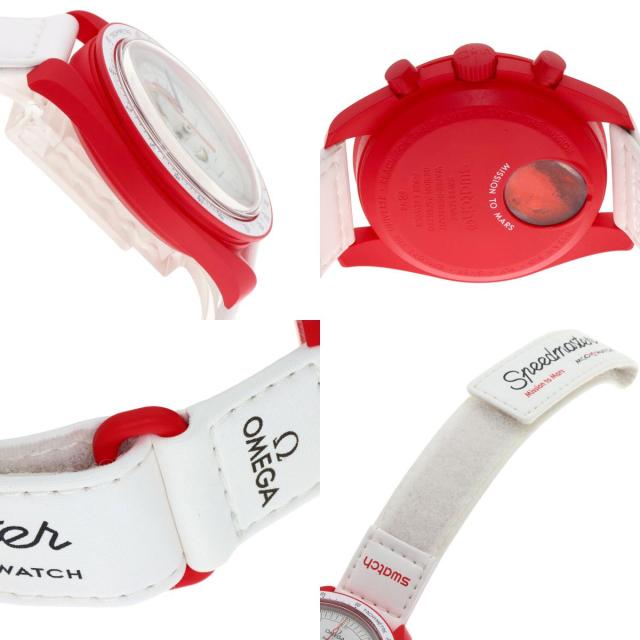スウォッチ Swatch S033R100 MISSION TO MARS スピードマスター オメガ コラボ 腕時計 セラミック 中古_6