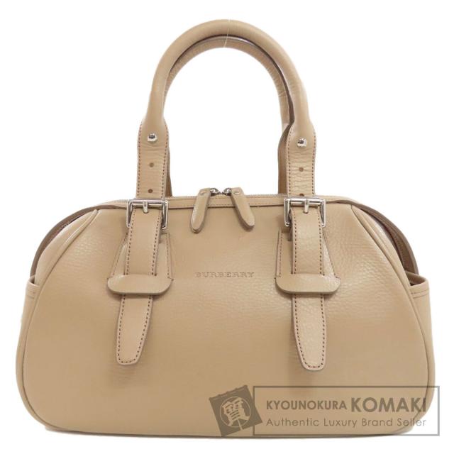 バーバリー BURBERRY ロゴ ハンドバッグ レザー レディース 中古 