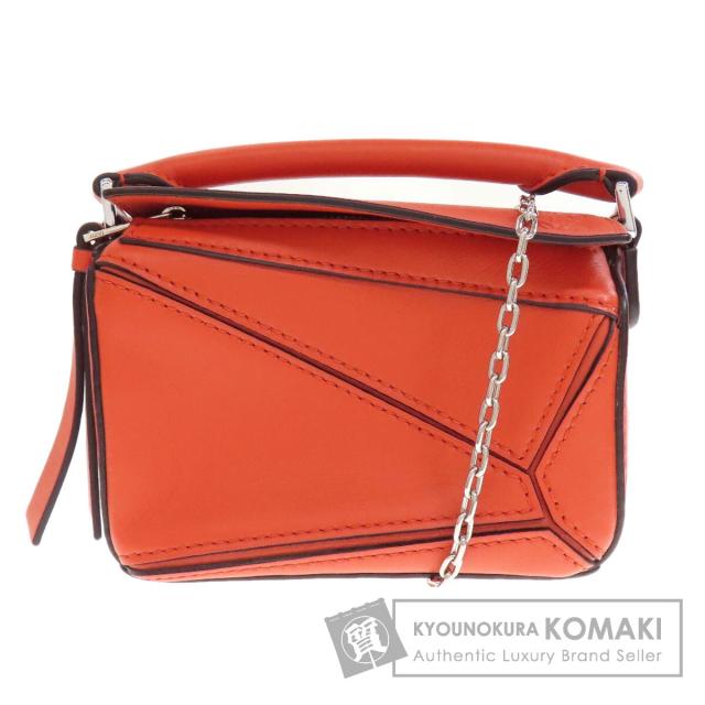 ロエベ LOEWE  パズルバッグナノ 2WAY  ハンドバッグ カーフ レディース  中古