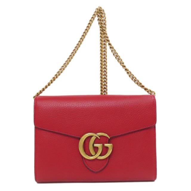 グッチ GUCCI 401232 GGマーモント チェーンウォレット 長財布（小銭 