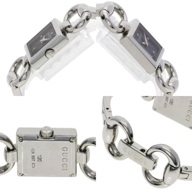 グッチ GUCCI 120 トルナヴォーニ 4Pダイヤモンド 腕時計 ステンレス