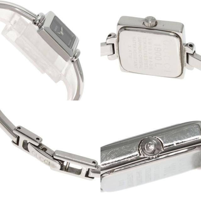 グッチ GUCCI 1900L スクエアフェイス 腕時計 ステンレススチール SS  