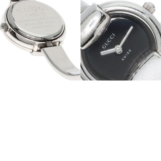 グッチ GUCCI 1400L ラウンドフェイス 腕時計 ステンレススチール SS  