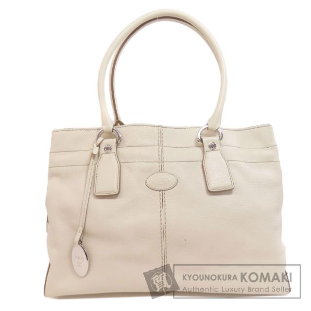 トッズ TODS  ロゴ  トートバッグ レザー レディース  中古