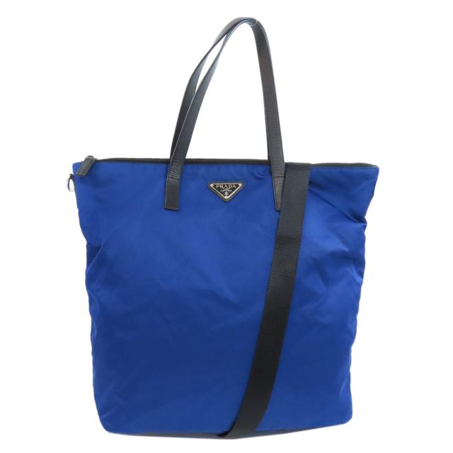 プラダ PRADA BR4696 ロゴ金具 2WAY トートバッグ ナイロン素材 レディース 中古_1