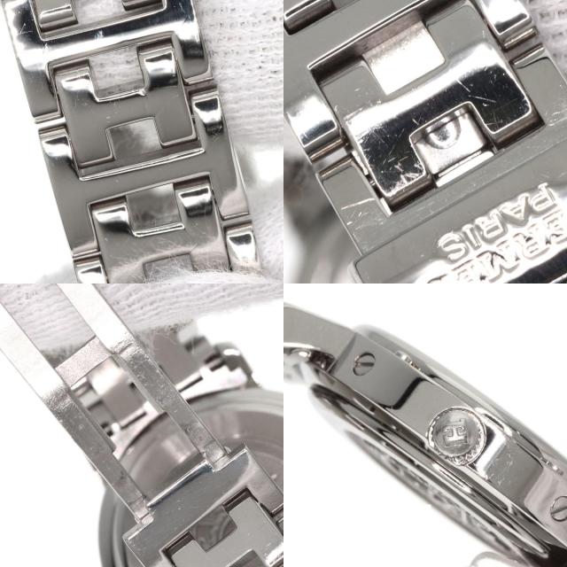 エルメス HERMES CL4.210  クリッパー ナクレ  腕時計 ステンレススチール SS   レディース  中古_7
