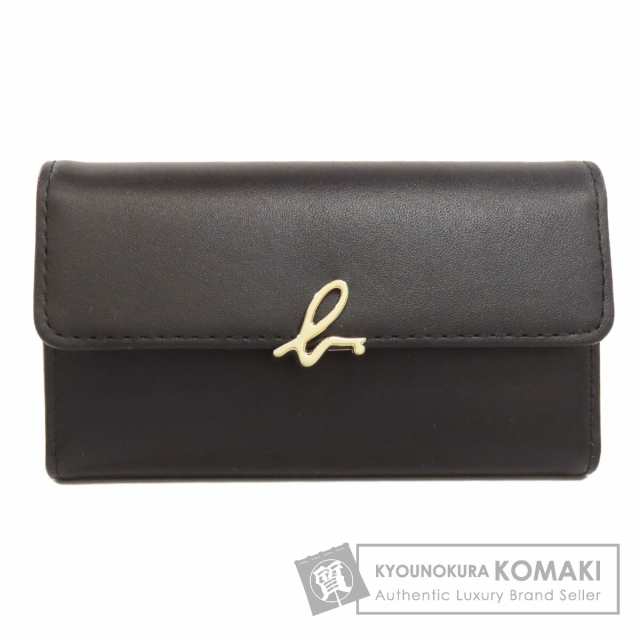 アニエスベー agnes b.  ロゴ  キーケース レザー レディース  中古