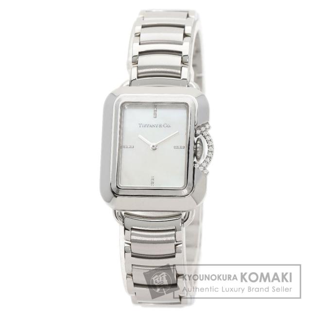 ティファニー TIFFANY&Co. 69546161  T レクタングル 375本限定  腕時計 ステンレススチール SS   中古の通販は
