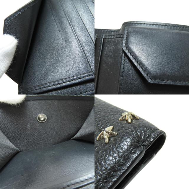 ジミーチュウ Jimmy Choo スターモチーフ 二つ折り財布（小銭入れあり） レザー 中古_7