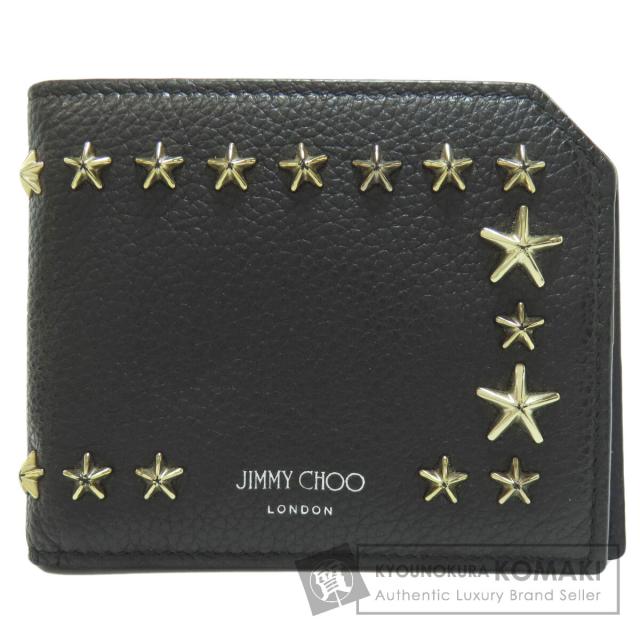 ジミーチュウ Jimmy Choo  スターモチーフ  二つ折り財布（小銭入れあり） レザー 中古の通販は