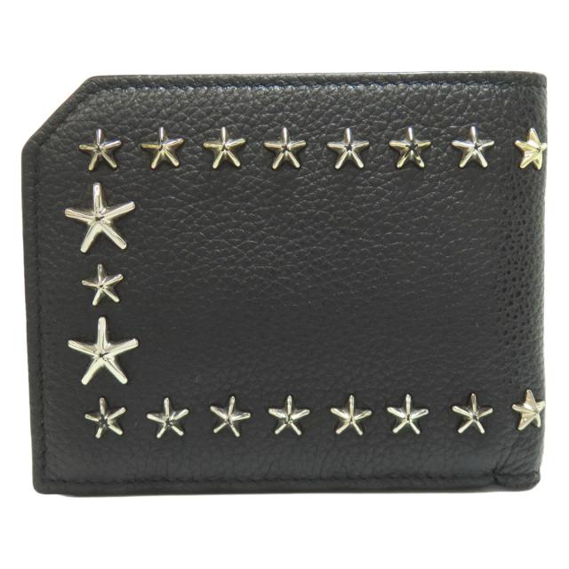 ジミーチュウ Jimmy Choo スターモチーフ 二つ折り財布（小銭入れあり） レザー 中古_2