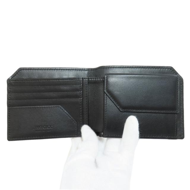 ジミーチュウ Jimmy Choo スターモチーフ 二つ折り財布（小銭入れあり） レザー 中古_4