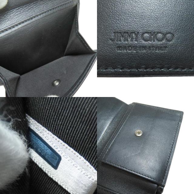 ジミーチュウ Jimmy Choo スターモチーフ 二つ折り財布（小銭入れあり） レザー 中古_6