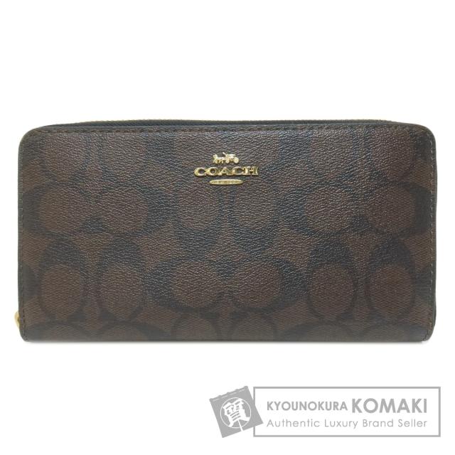 コーチ COACH C4452  ロングジップ アラウンド ウォレット  長財布（小銭入れあり） PVC 中古の通販は